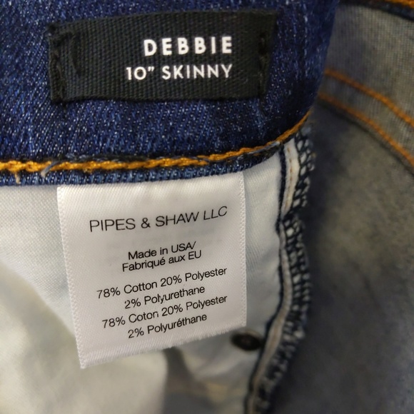 Veronica Beard Debbie 10" Skinny Fray Hem Jean 32 - Picture 7 of 7